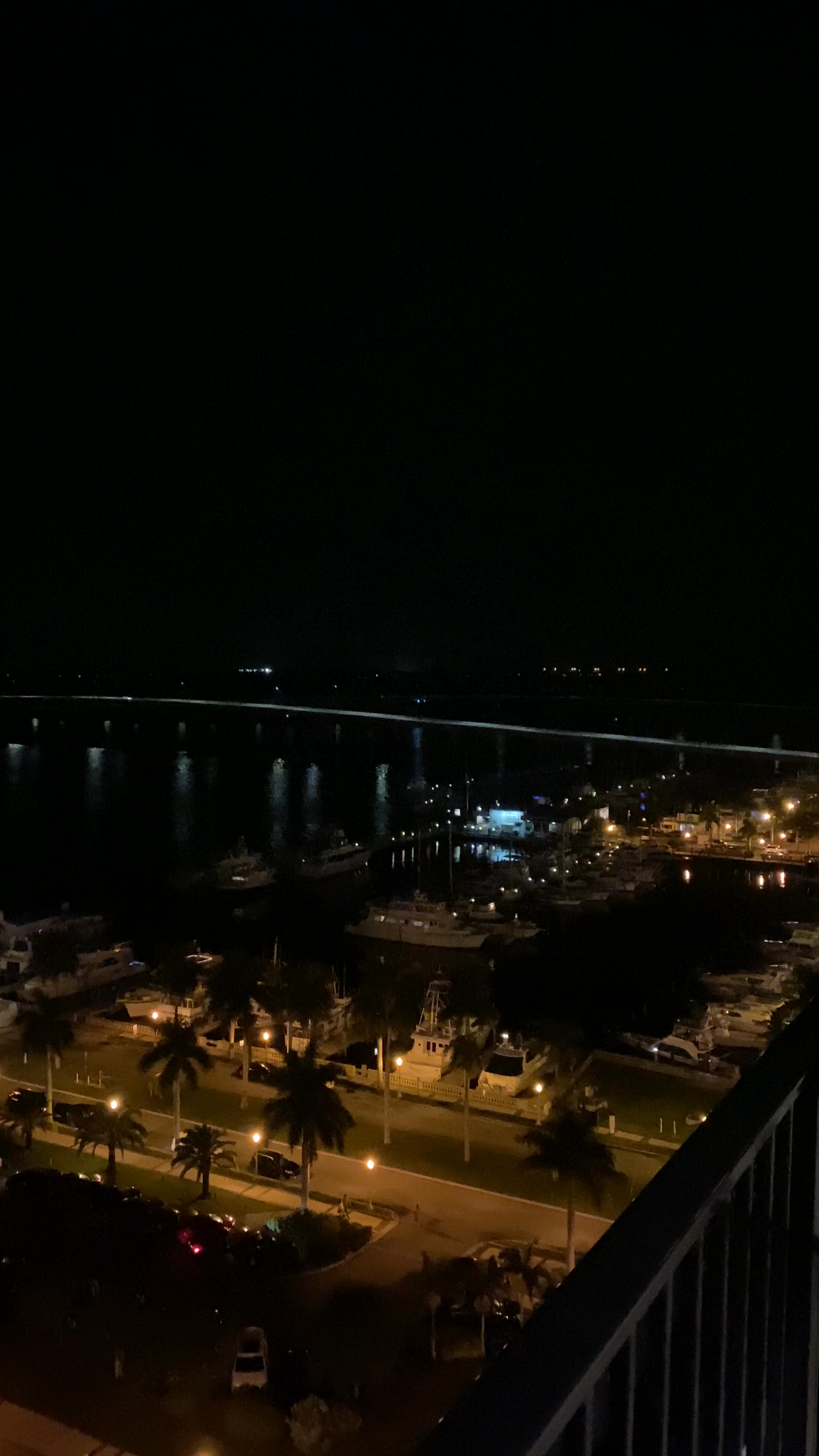 Nighttime Harbor Views from Luminary Hotel Fort Myers