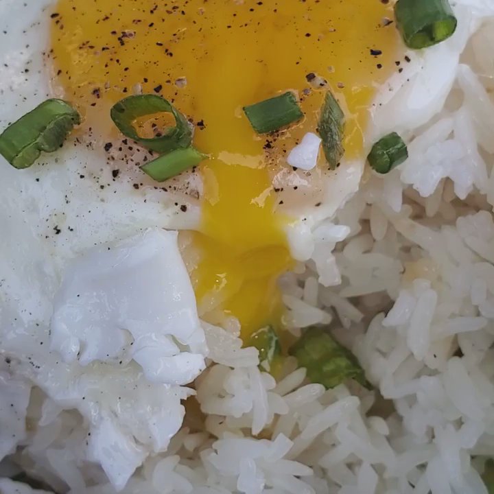 FOB Kitchen - Egg porn as runny egg yolk oozes spills on rice - Filipino Near Me - Oakland, California