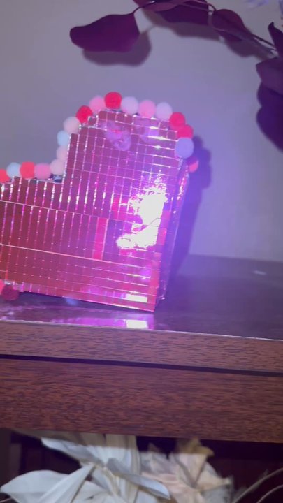 Glitter Factory - DIY Custom Discoball Shape, we made our own shapes from styrofoam, floral wire, tape, cardboard - Makerspaces Near Me - Des Moines, Iowa