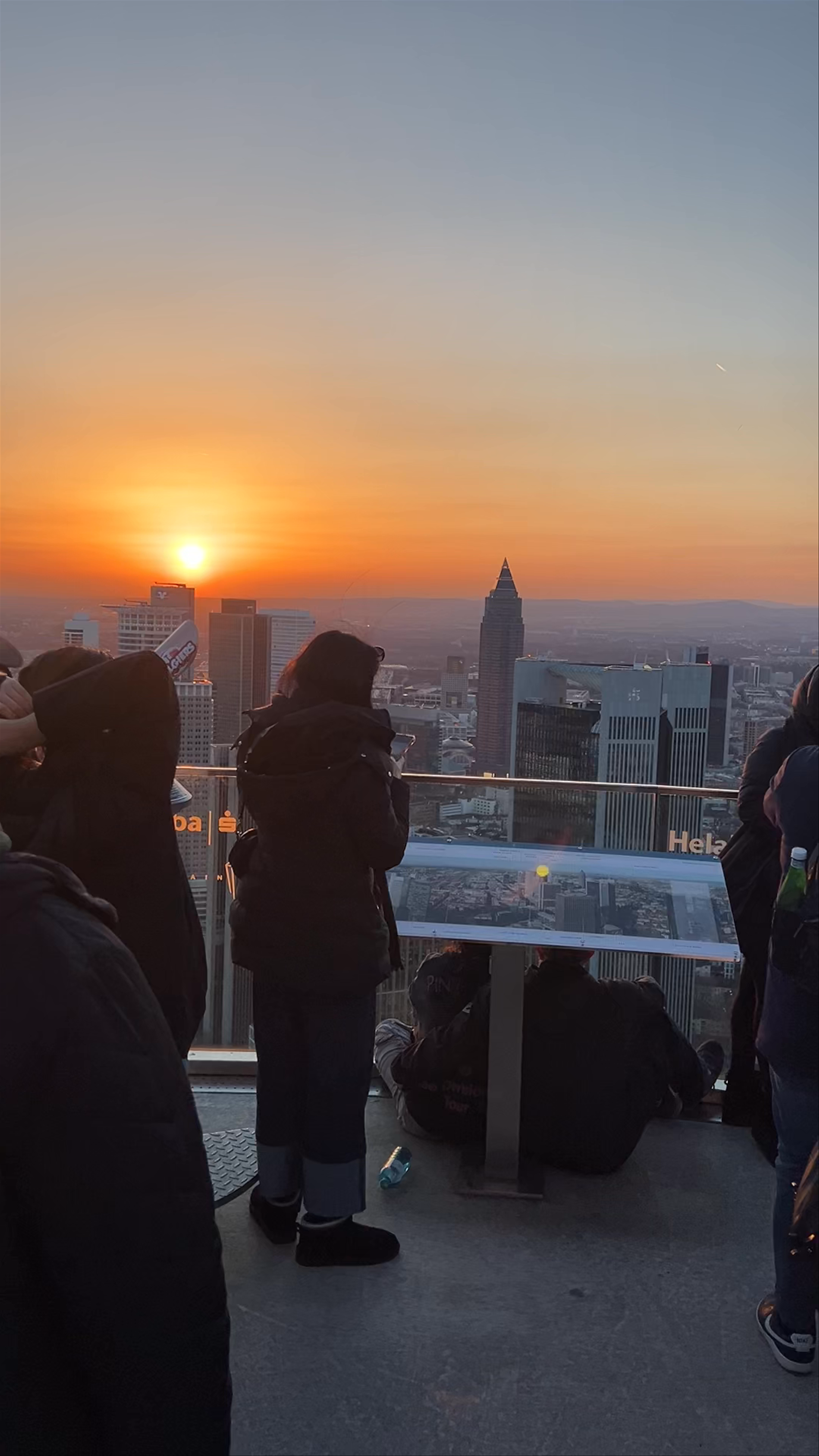 Sunset Views from MAIN TOWER, Frankfurt am Main