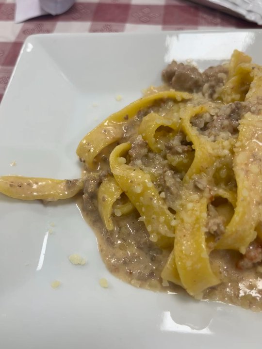 ARTIPASTA - Tagliatelle (egg pasta) with House Meat Sauce - Italian Near Me - Austin, Texas