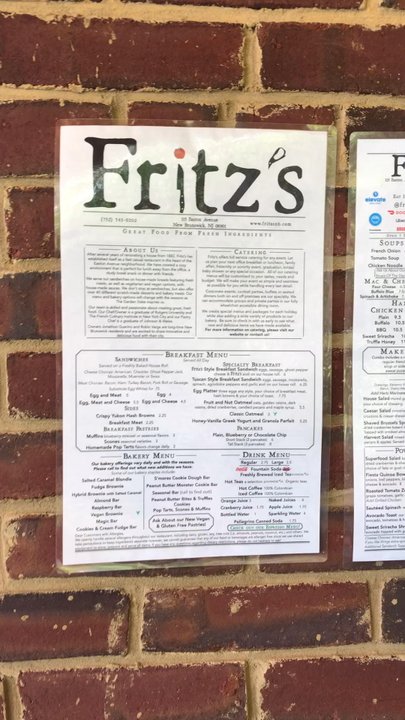 Fritz's Restaurant - Menu outside - American Near Me - New Brunswick, New Jersey