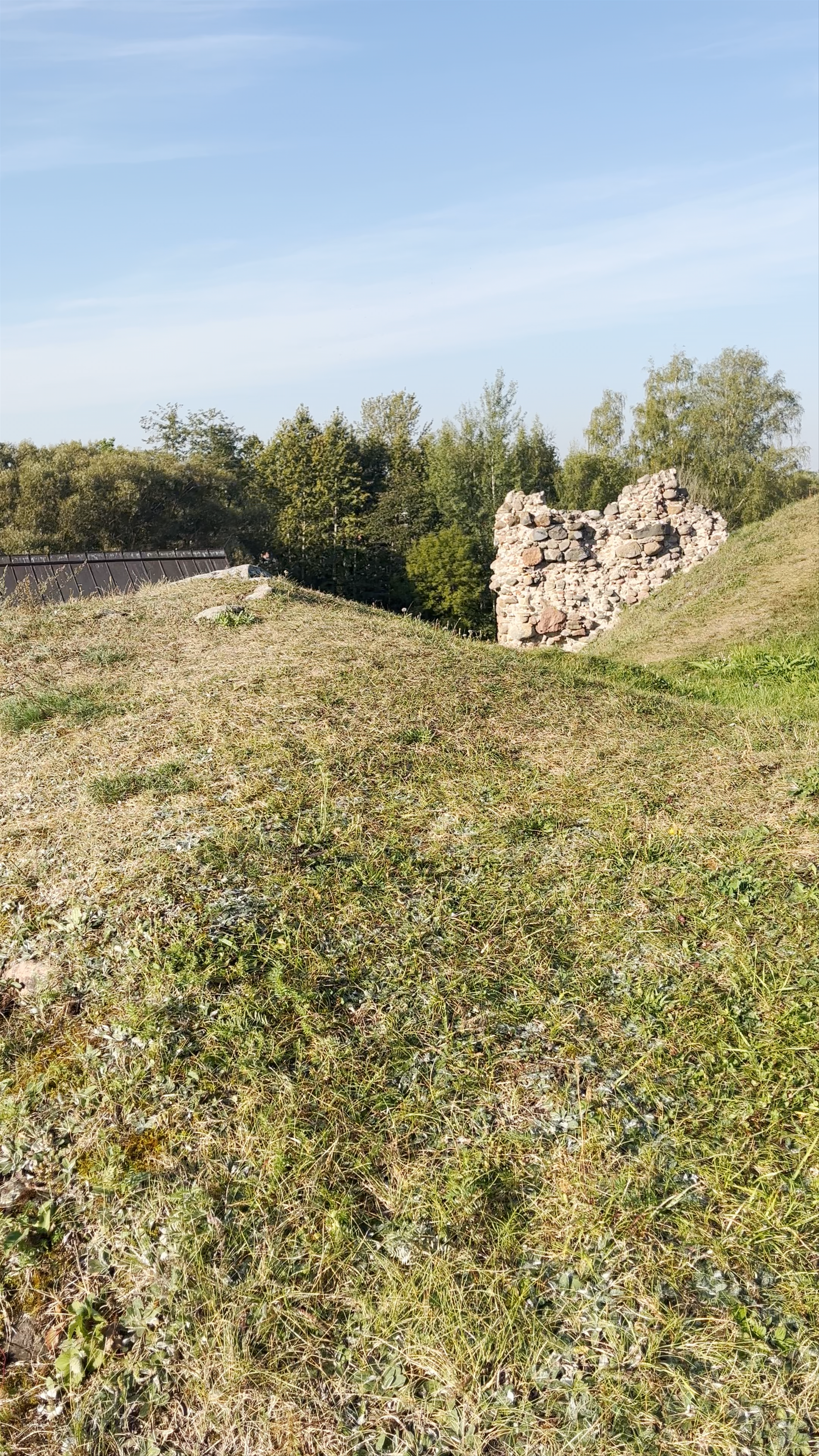 Rēzekne hillfort with the Livonian Order Castle ruins