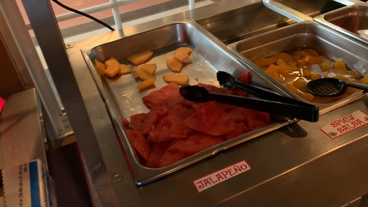 Speedy Taco - Here's a fly-over of fresh fruit and pico de gallo at Speedy Taco's new all you can eat breakfast buffet. - Mexican Near Me - Somerset, Kentucky