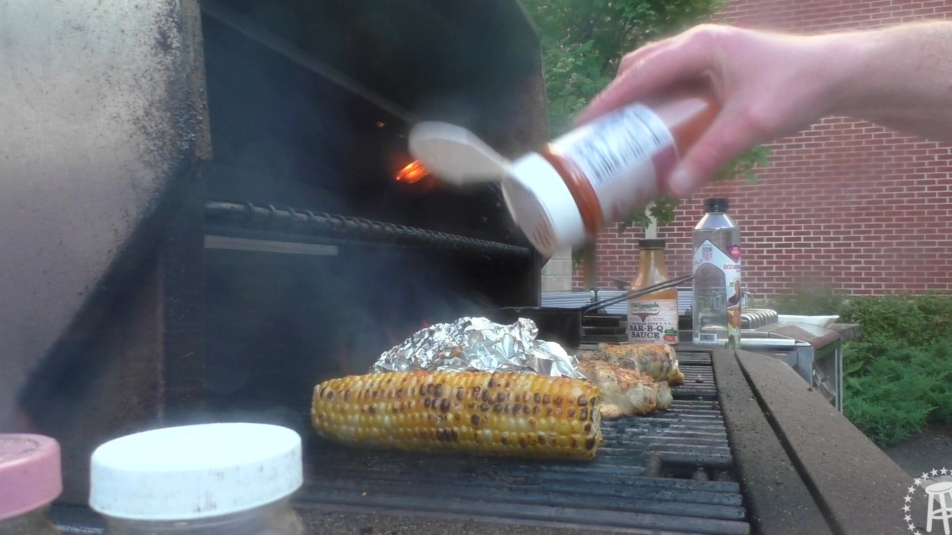 Tank Cooks BBQ Chicken Thighs with Fire Roasted Potatoes on the Grill