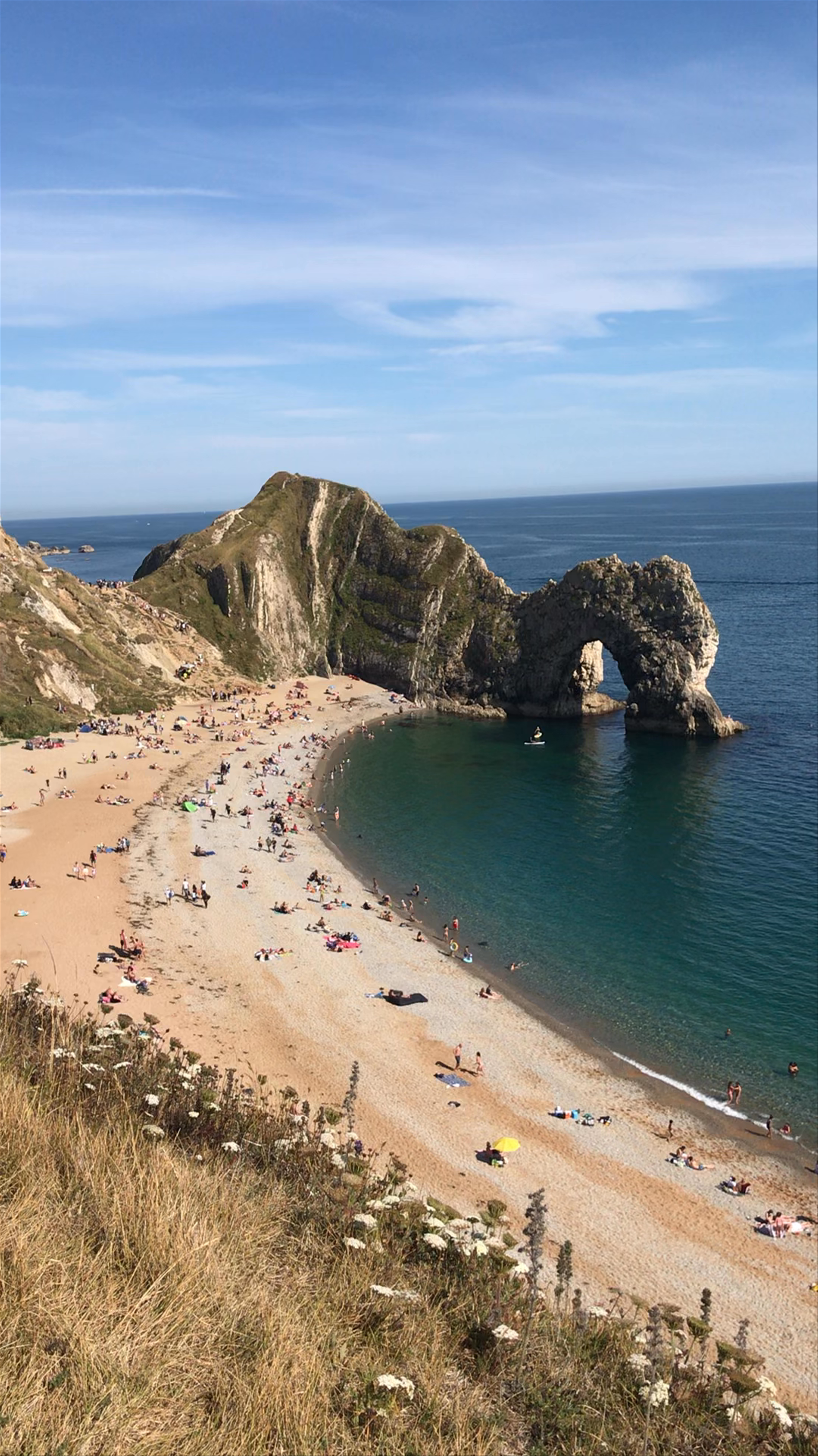 Sun-Drenched Serenity at Durdle Door, Dorset Coast