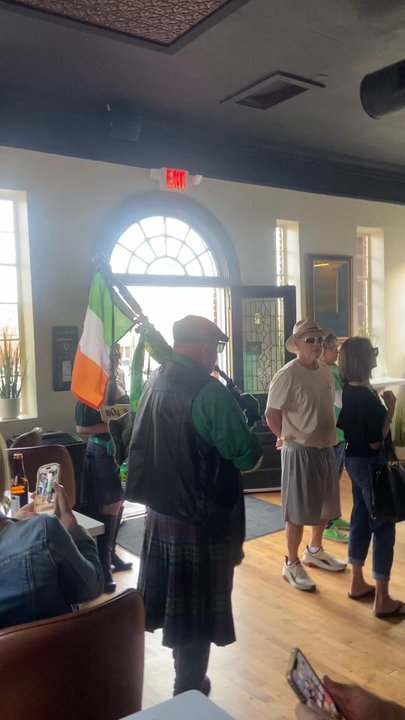Matthews Social House - Random Bagpiper! So cool! - Whiskey Bars Near Me - Matthews, North Carolina