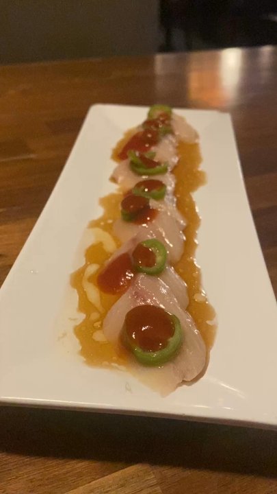 Sushi Masa - HO HO HO! Yellowtail Jalapeño is so festive with its green & red colors wouldn't you say? Happy Holidays to you! Arrrr! :)... - Sushi Bars Near Me - Pensacola, Florida