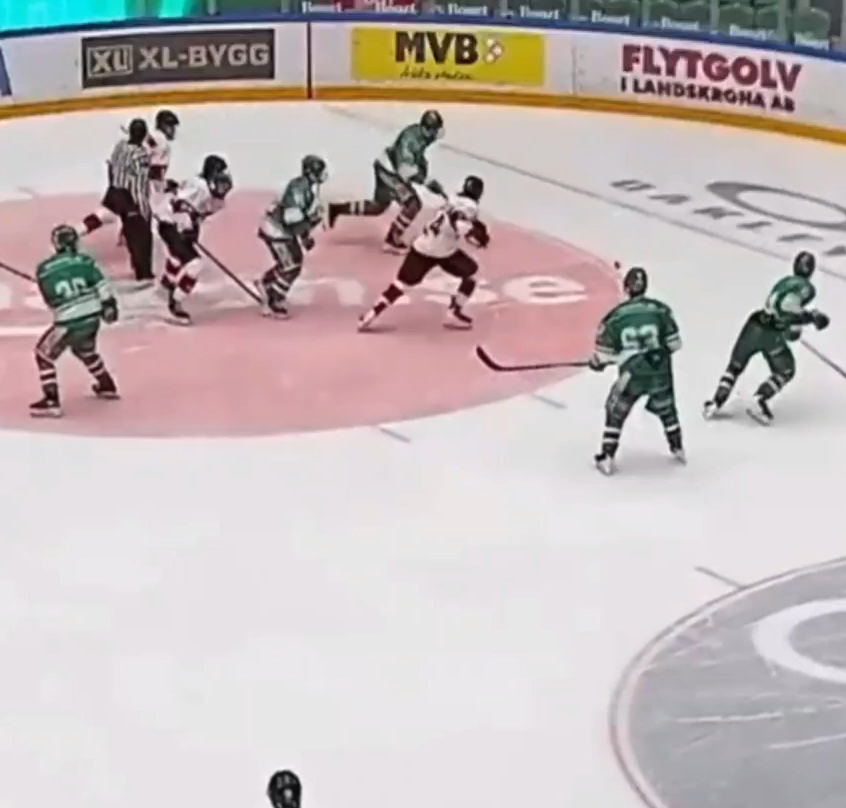 Elias Malashkoff's Aggressive Forecheck Leads to a Key Goal