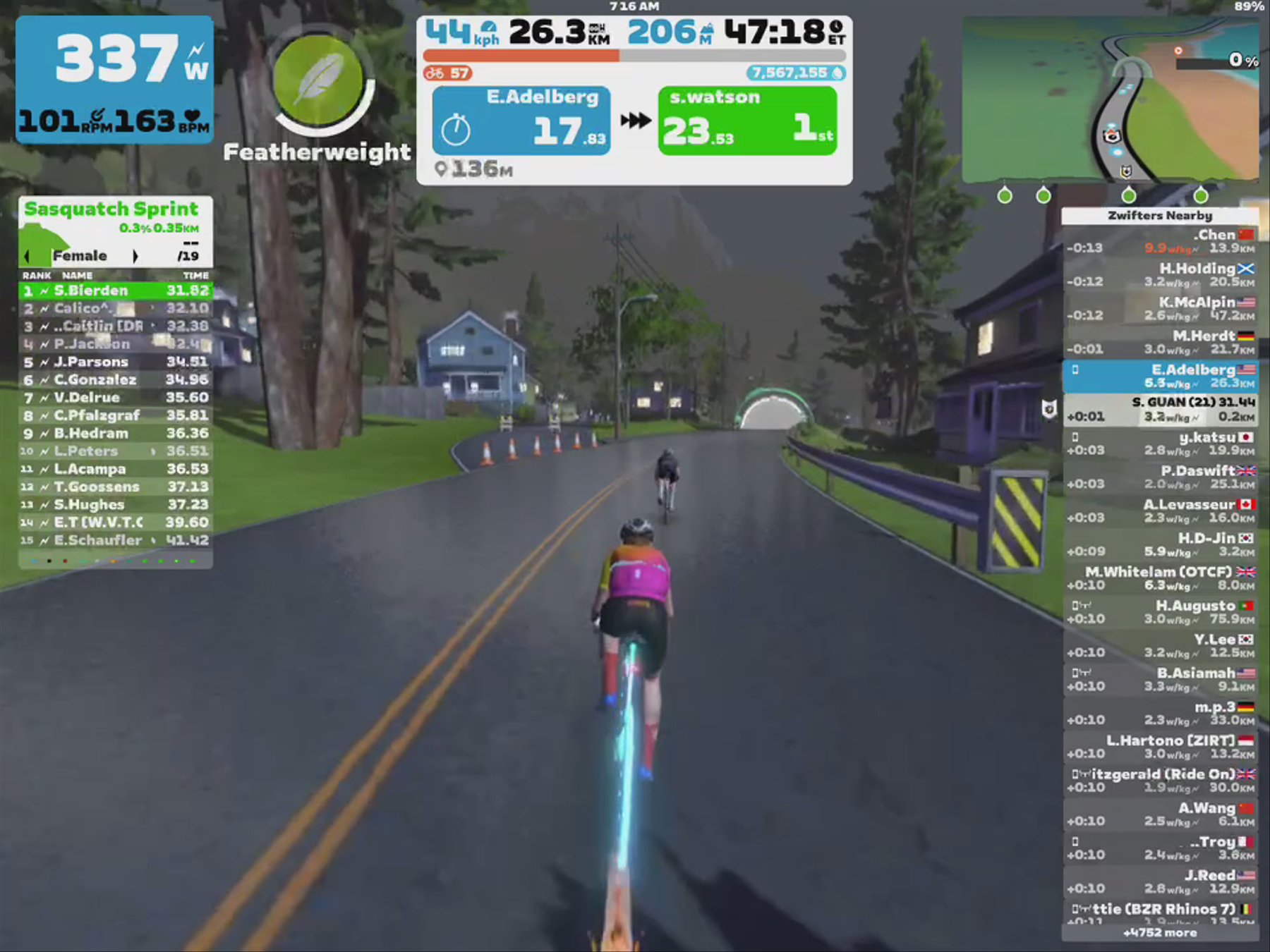 Zwift - Pacer Group Ride: Sugar Cookie in Watopia with Maria
