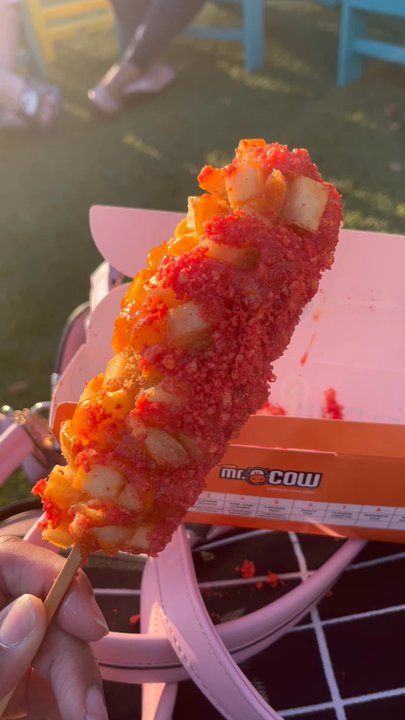Mr. Cow - Flaming Potato Corn Dog - Korean Near Me - Gainesville, Florida