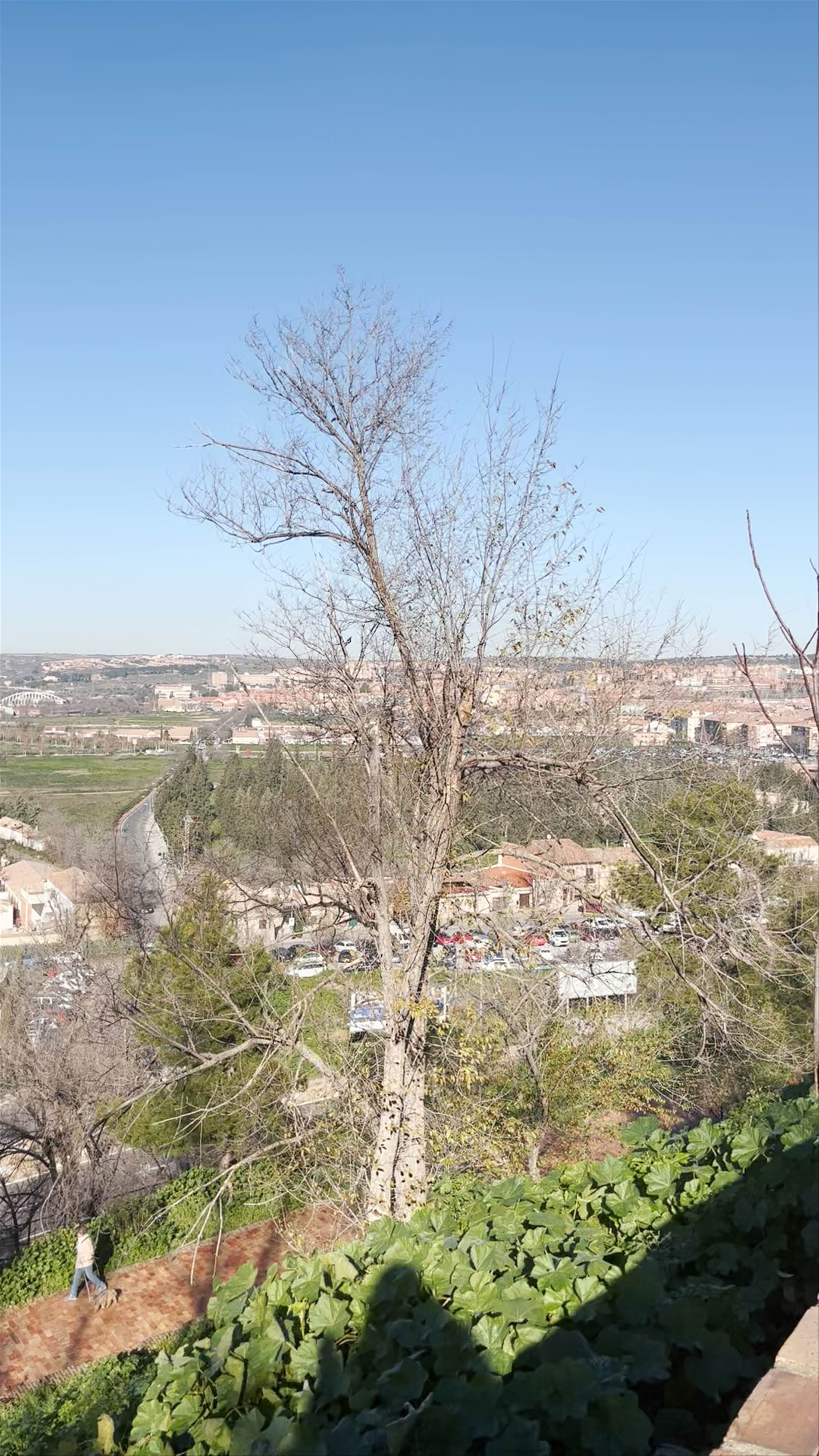 Rusted iron installation