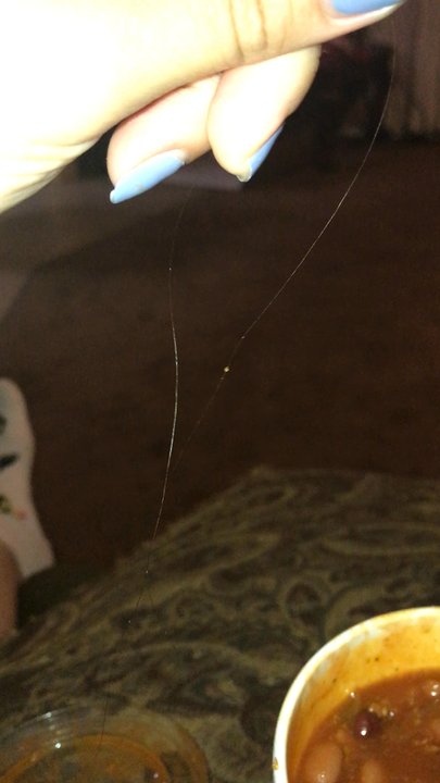 Wendy's - Found a long ass piece of hair in my chili.... aren't workers supposed to be wearing hairnets????? - Fast Food Near Me - Moreno Valley, California