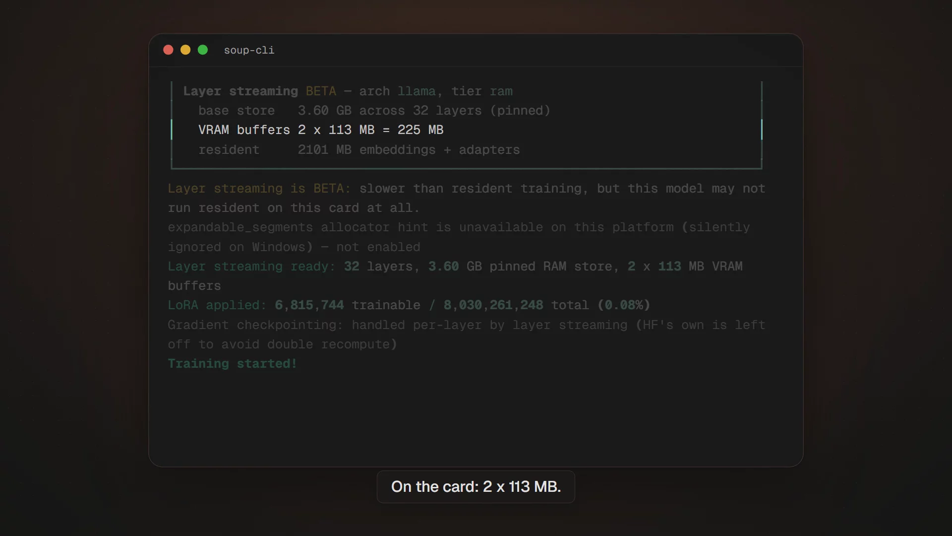 Soup CLI - fine-tune an 8B LLM on a 4 GB GPU image 1