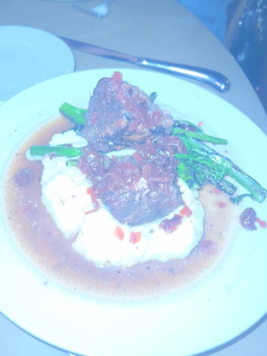 Alleia - The braised beef short rib * cherry relish ($33), pappardelle * braised veal ($23), and tagliatelle * gulf shrimp * soffritto * basil ($28) - Italian Near Me - Chattanooga, Tennessee