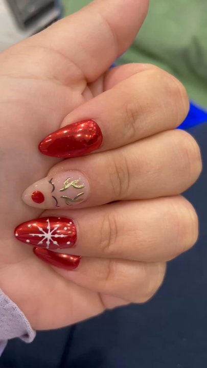 Melody Nails - Christmas nails :) - Nail Salons Near Me - San Antonio, Texas