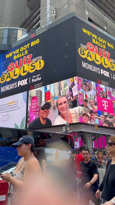 Time Square New Years Ball Drop - Got on the Times Square T-Mobile billboard. - Festivals Near Me - New York, New York
