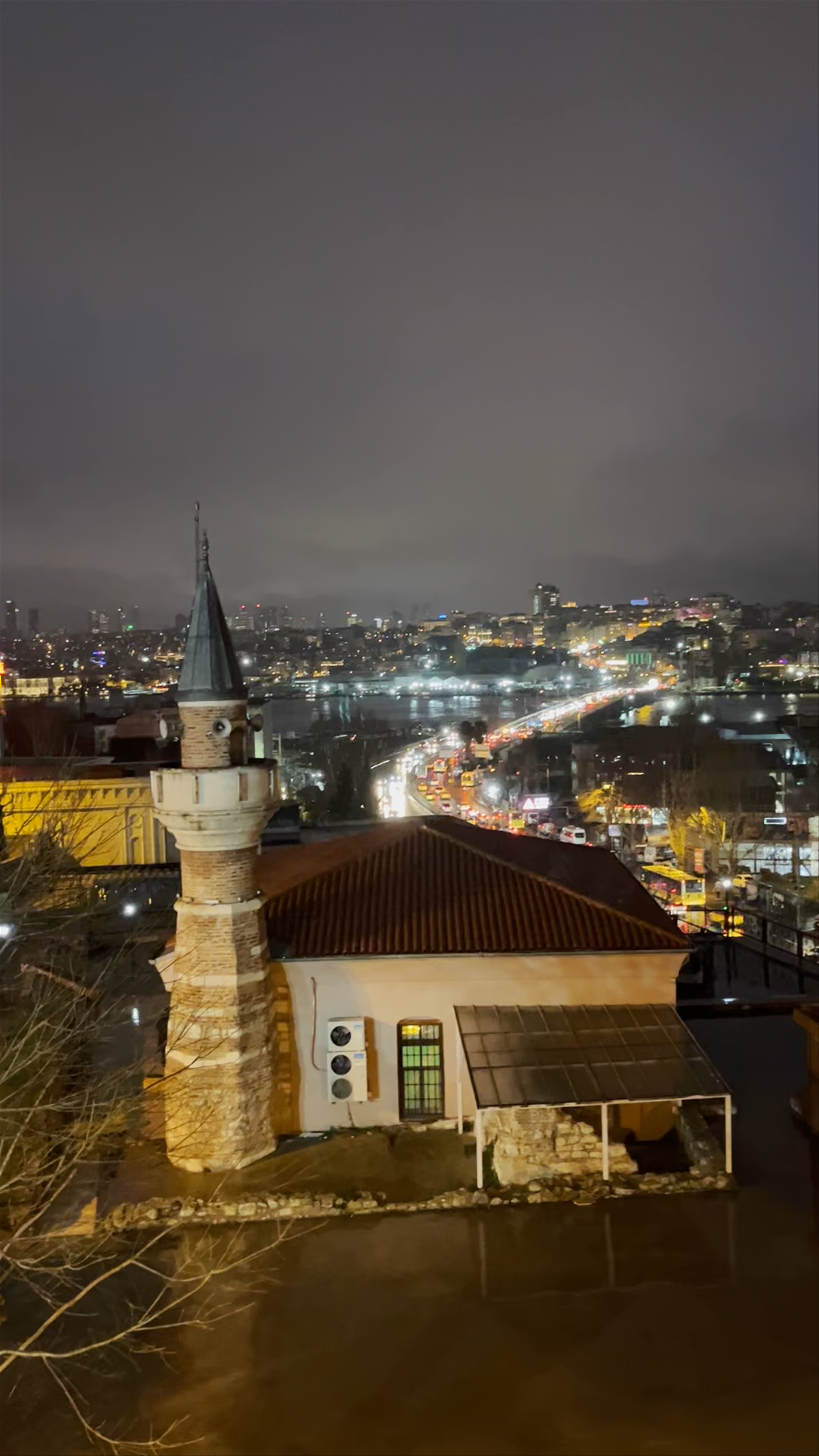 Night Panorama from Zeyrek, Istanbul: City Lights and Historic Vibes