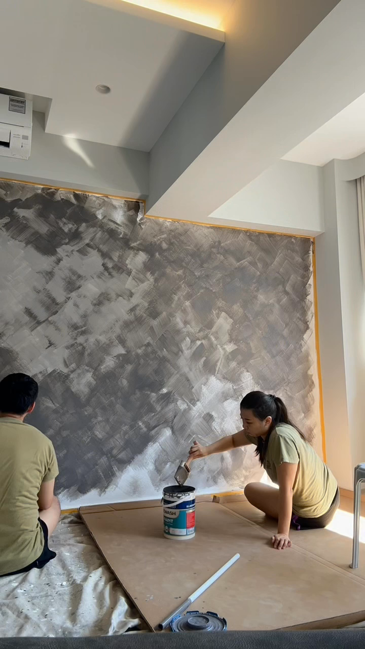 How-we-create-TV-‘feature-wall’-with-lime-wash-paint!-