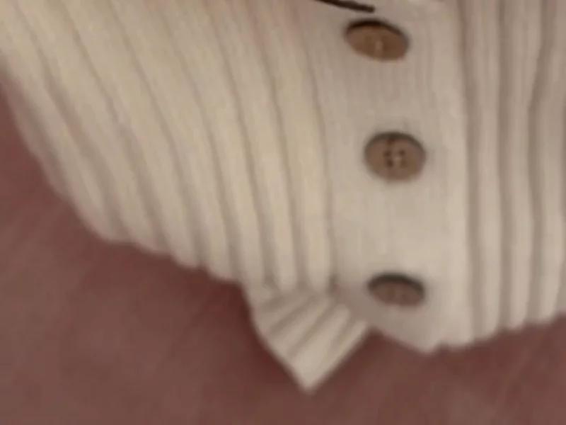 Little B's - Knitted Cotton Ribbed Romper & Beanie