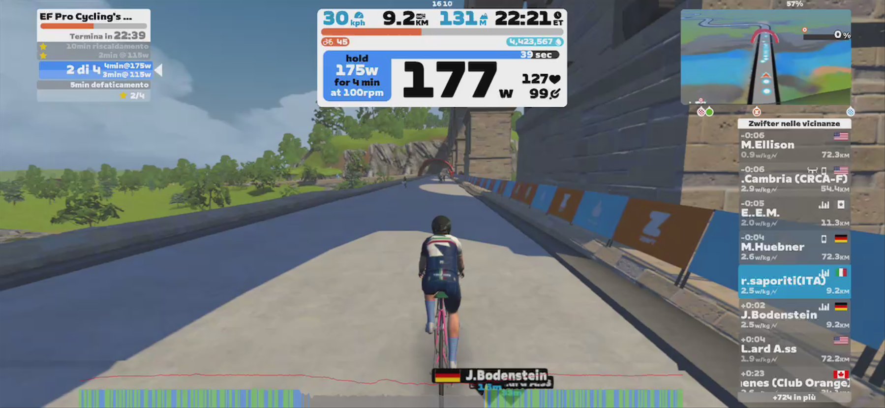 Zwift - EF Pro Cycling's Red Day Workout in France