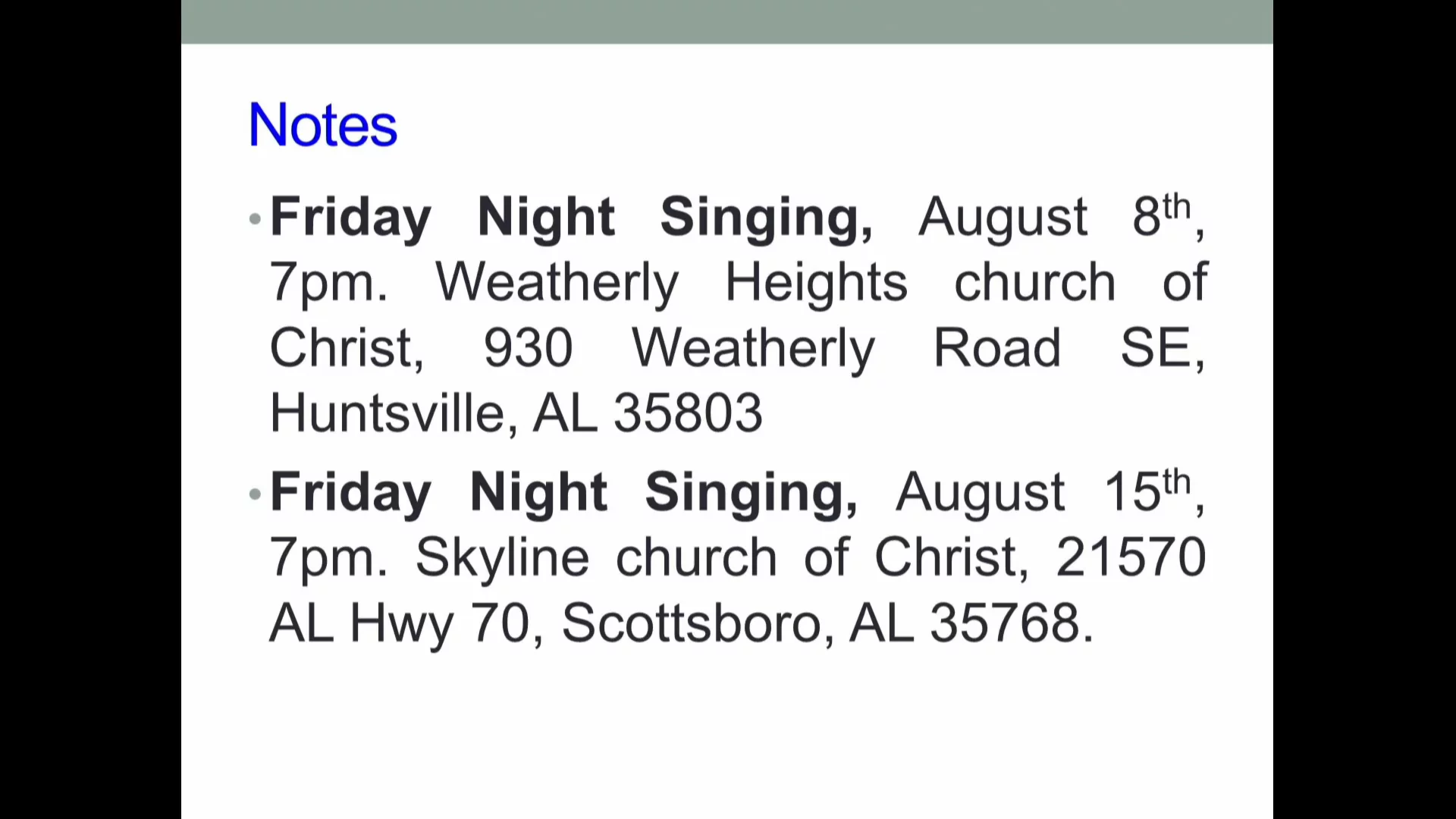 Bethel Service, July 20, 2025