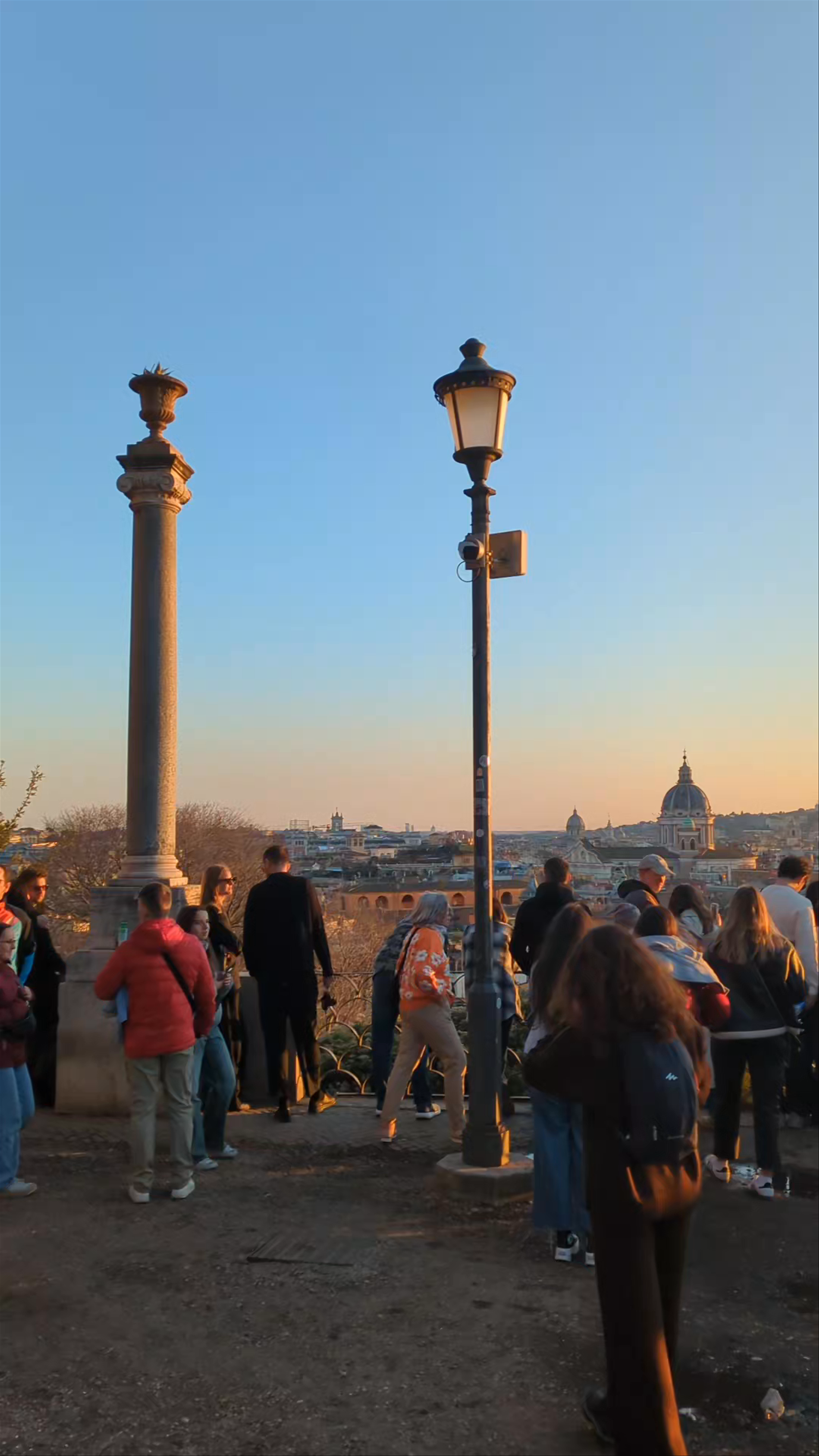 Sunset Views from Terrazza Viale del Belvedere, Rome