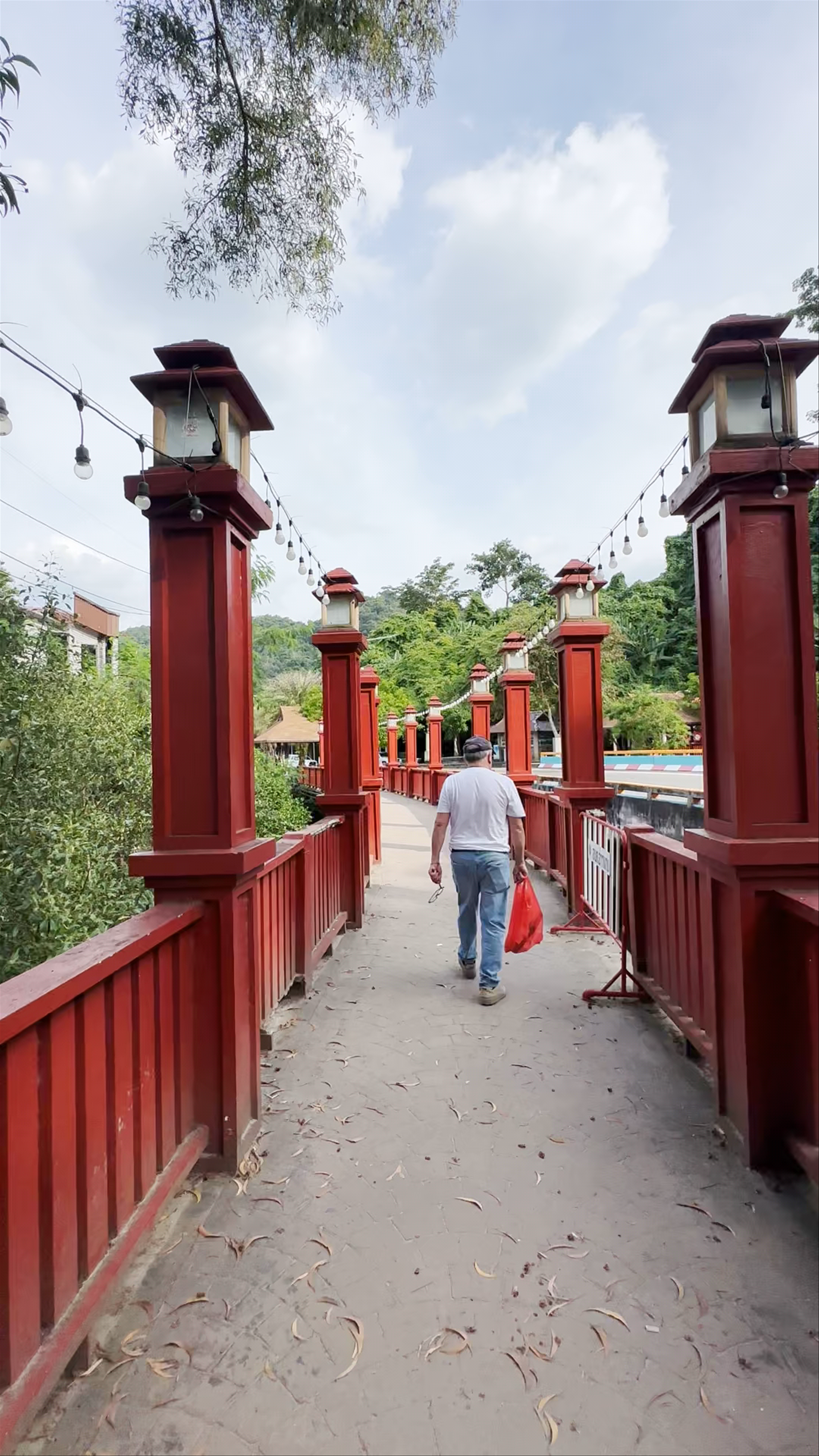 Serene Stroll Across Do Do River Bridge in Ao Nang, Krabi