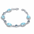 marahlago larimar Atlantic Pear Larimar Bracelet jewelry