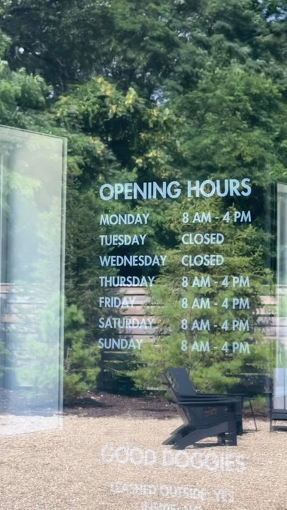 Farmette - Hours and that dog piece! - Cafes Near Me - New Buffalo, Michigan