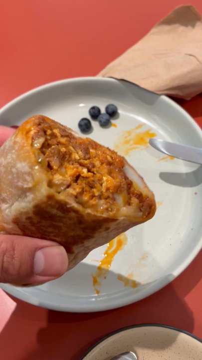 Daffodil Cafe - Burrito cross section - Cafes Near Me - San Diego, California