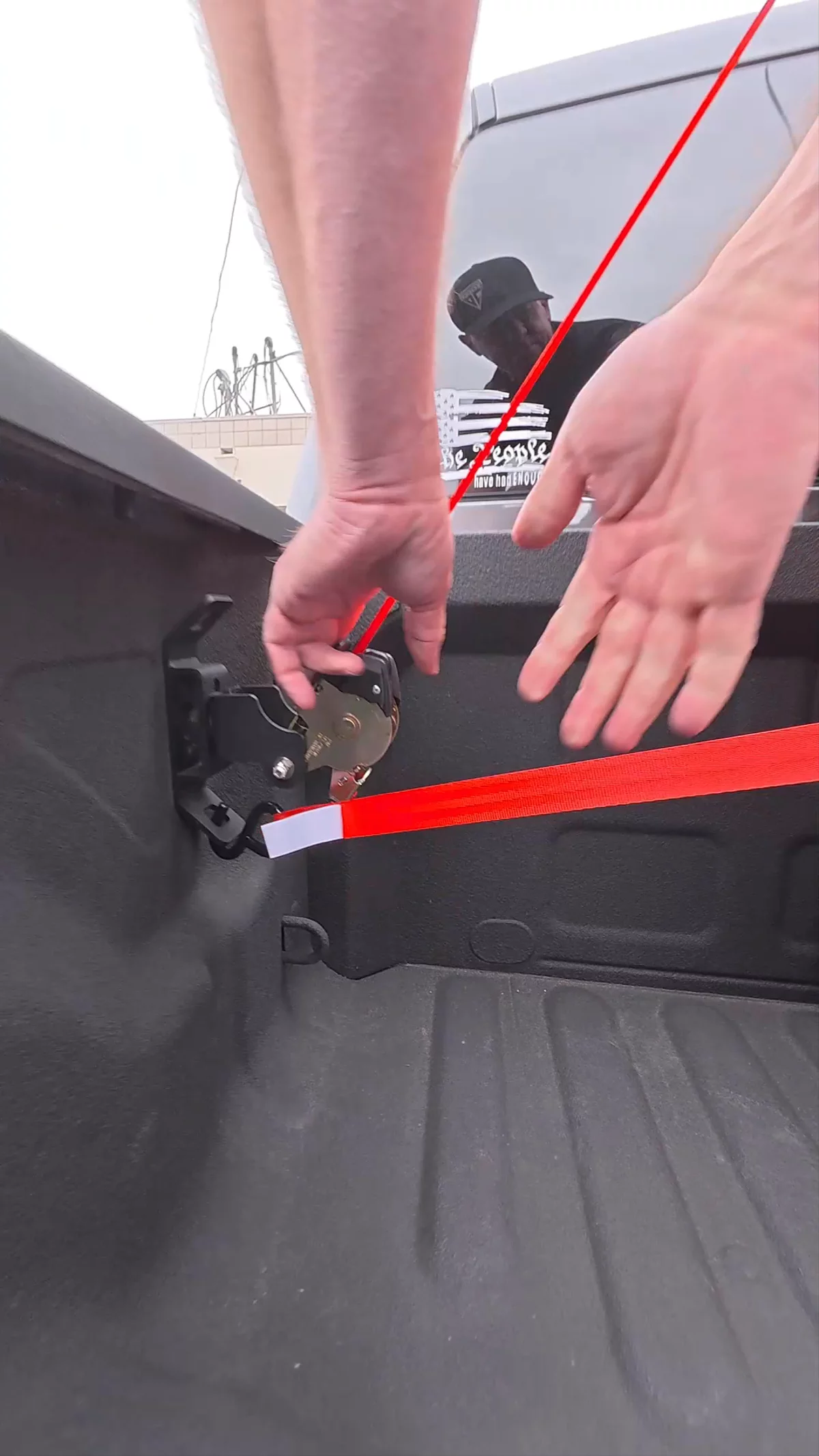 Ultimate Retractable Ratchet Straps® for RAM 2500-4500 in action