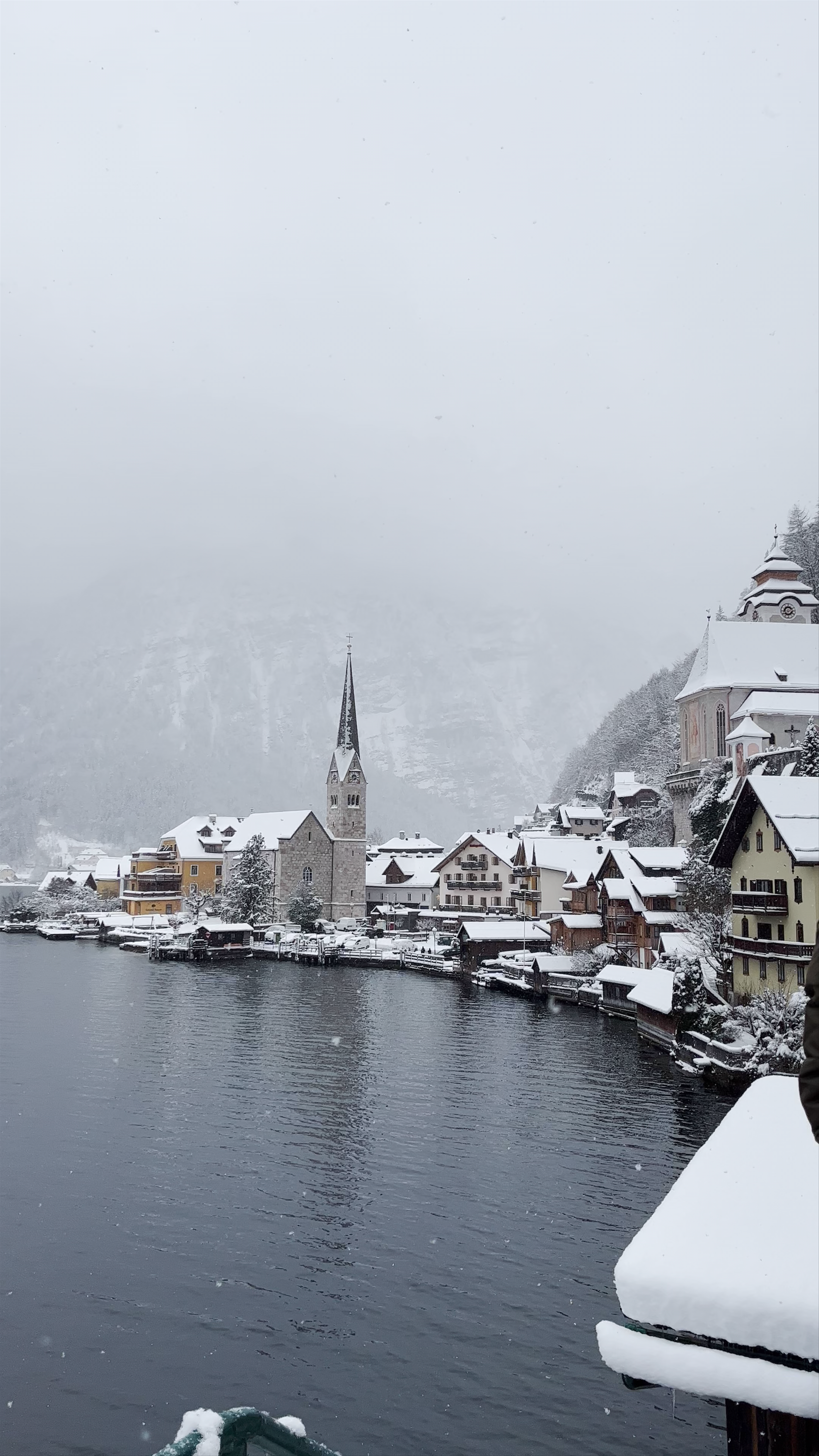 Hallstatt Winter Wonderland: Snowy Serenity in Austria