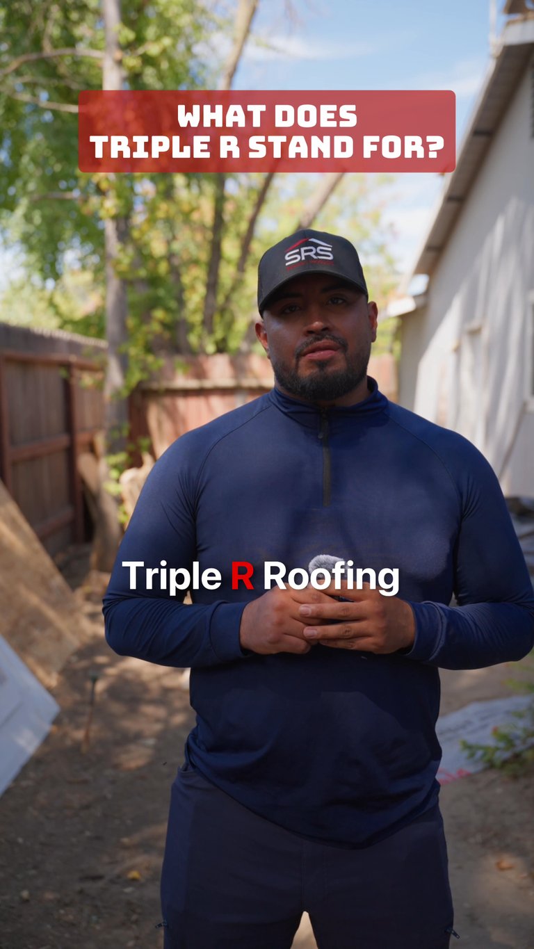 Rogelio Ramirez explains what Triple R Roofing stands for.