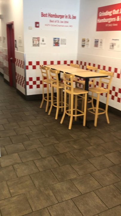 Five Guys - Nice and clean inside staff uses mask and gloves - Burgers Near Me - Greece, New York
