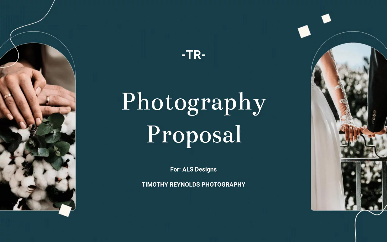 Preview of Wedding Photography Proposal Template