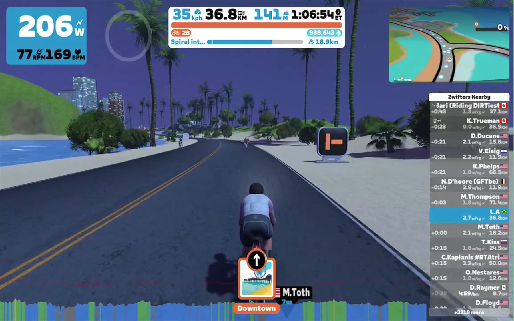 Zwift - Spiral into the Volcano in Watopia