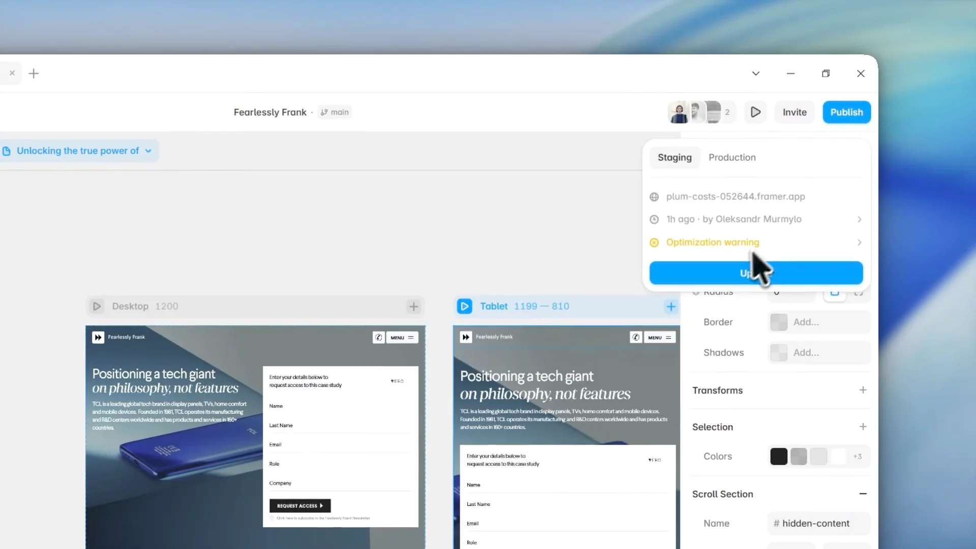 Cookie-gating CMS content in Framer in literally 10 minutesHad to set this up on a recent project.Part of the CMS page needed to stay public, while the rest should only open after someone submits the form.No auth or membership setup. Just a form trigger + cookie gating.