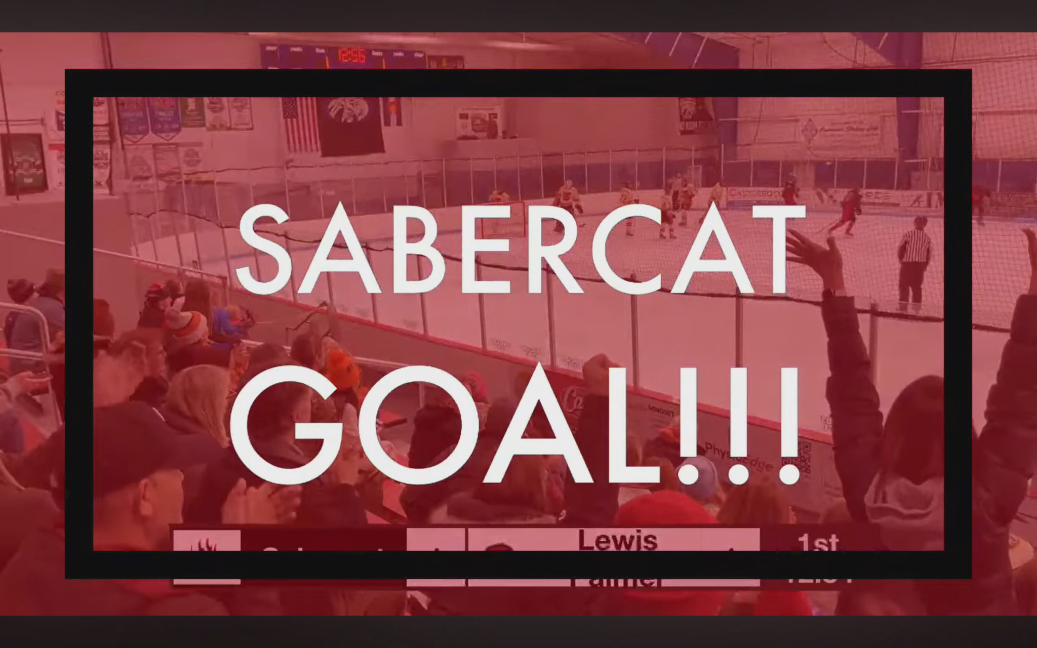Sam Leman Scores Go Ahead Goal for the Sabercats!