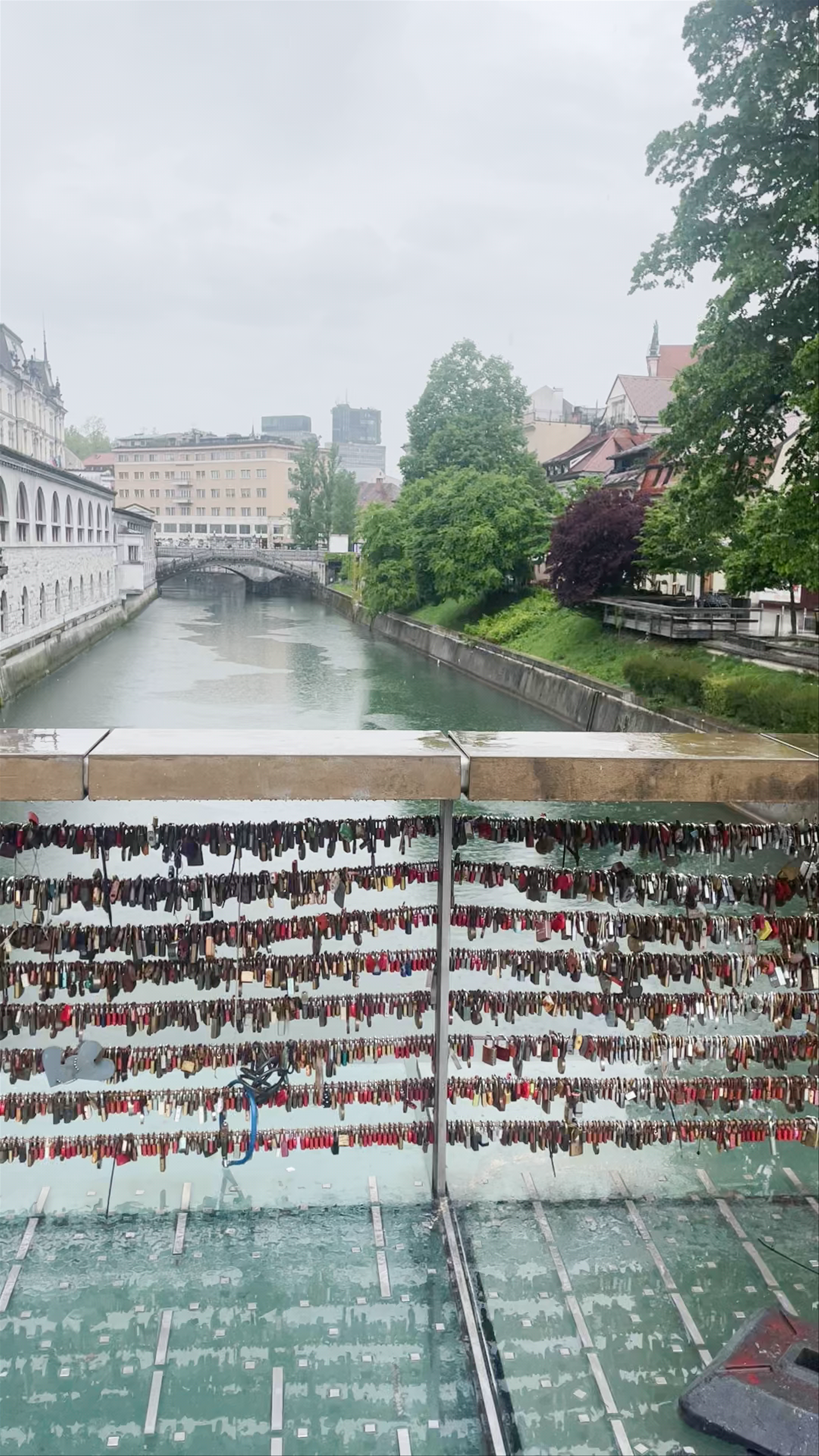 Mesarski Most: Love Locks and Riverside Charm in Ljubljana