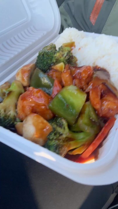 Asian Cafe - Human Shrimp lunch special $10 comes with spring roll - Cafes Near Me - Upper Marlboro, Maryland