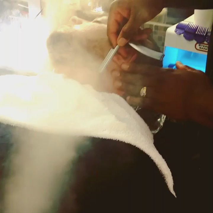 Faded Blue Lounge - Hot towel stem shave - Barbers Near Me - Fort Worth, Texas