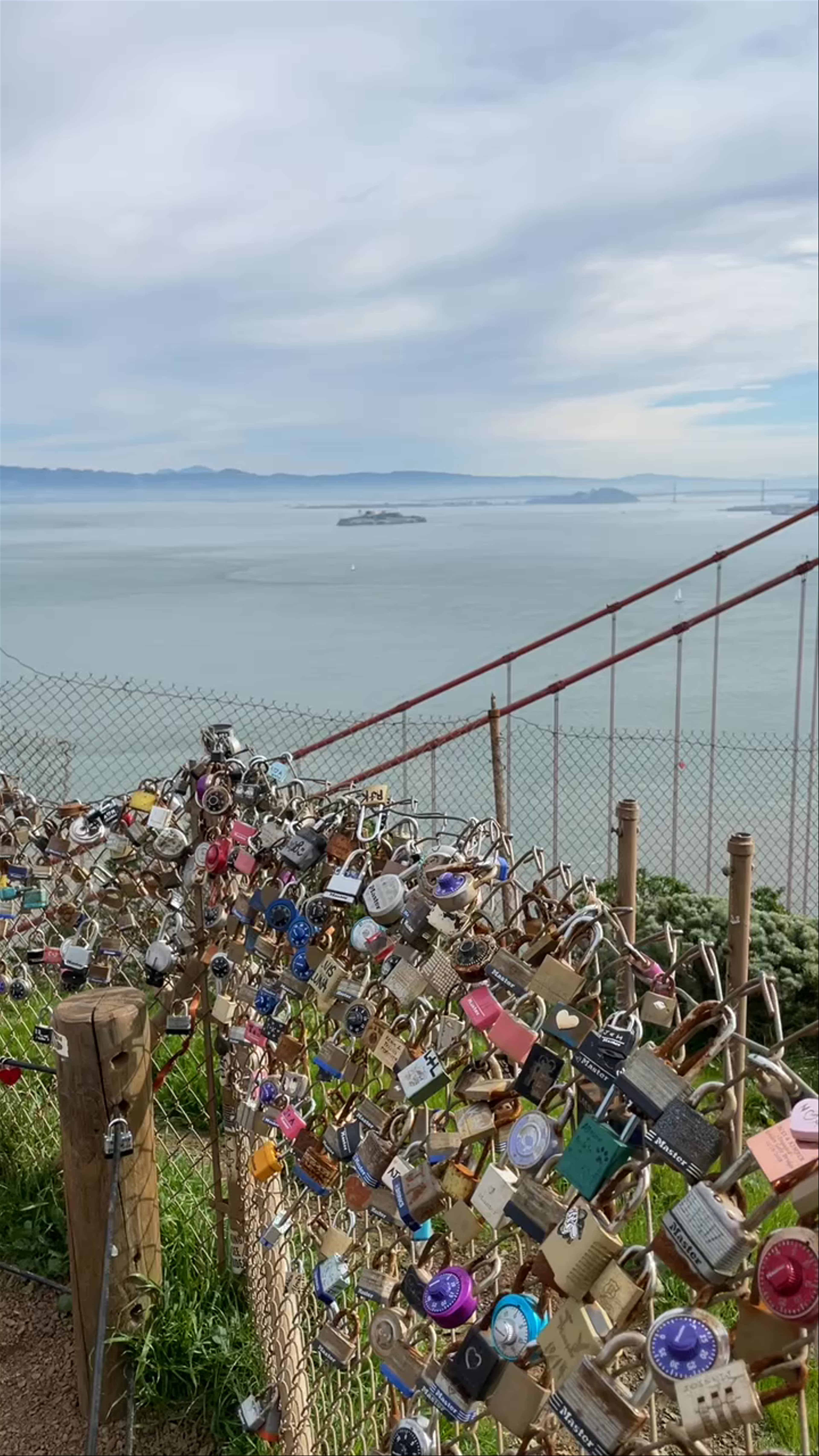 Golden Gate Bridge Love Locks and Breathtaking Bay Views