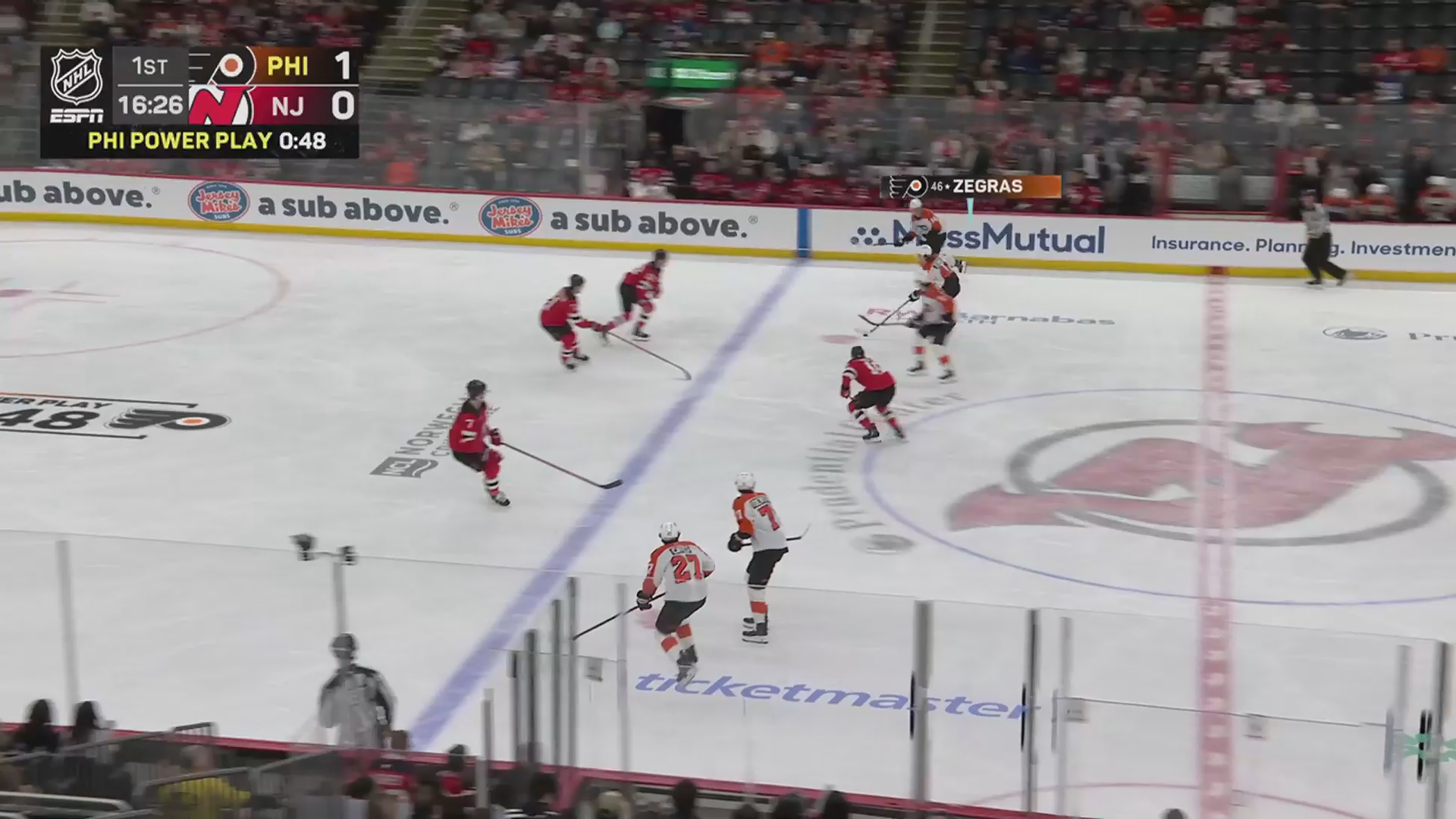 Zegras Leads Flyers to Dominant 5-1 Win Over Devils, Third in the Metro · Apr. 7, 2026