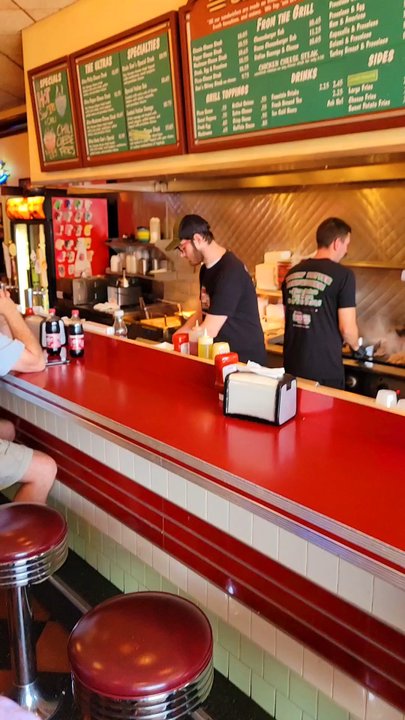 Uncle Sam's Sandwich Bar - Action is hot  At the grill! - Sandwiches Near Me - Pittsburgh, Pennsylvania