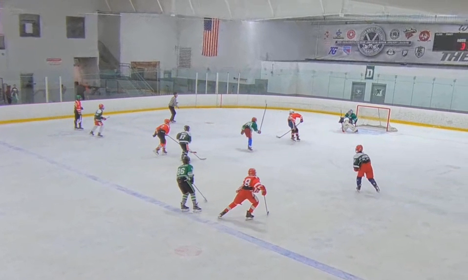 Chase Brine goal for Silver Lake Middle School vs Marshfield 10-10-25