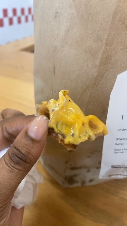Five Guys - Hair in food ! - Burgers Near Me - Centreville, Virginia