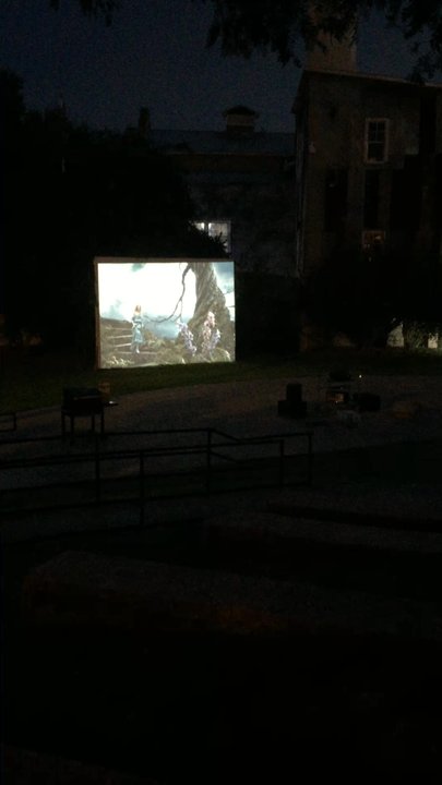 Hidalgo Pump House - Tonight's movie selection: Alice in Wonderland. - Landmarks & Historical Buildings Near Me - Hidalgo, Texas