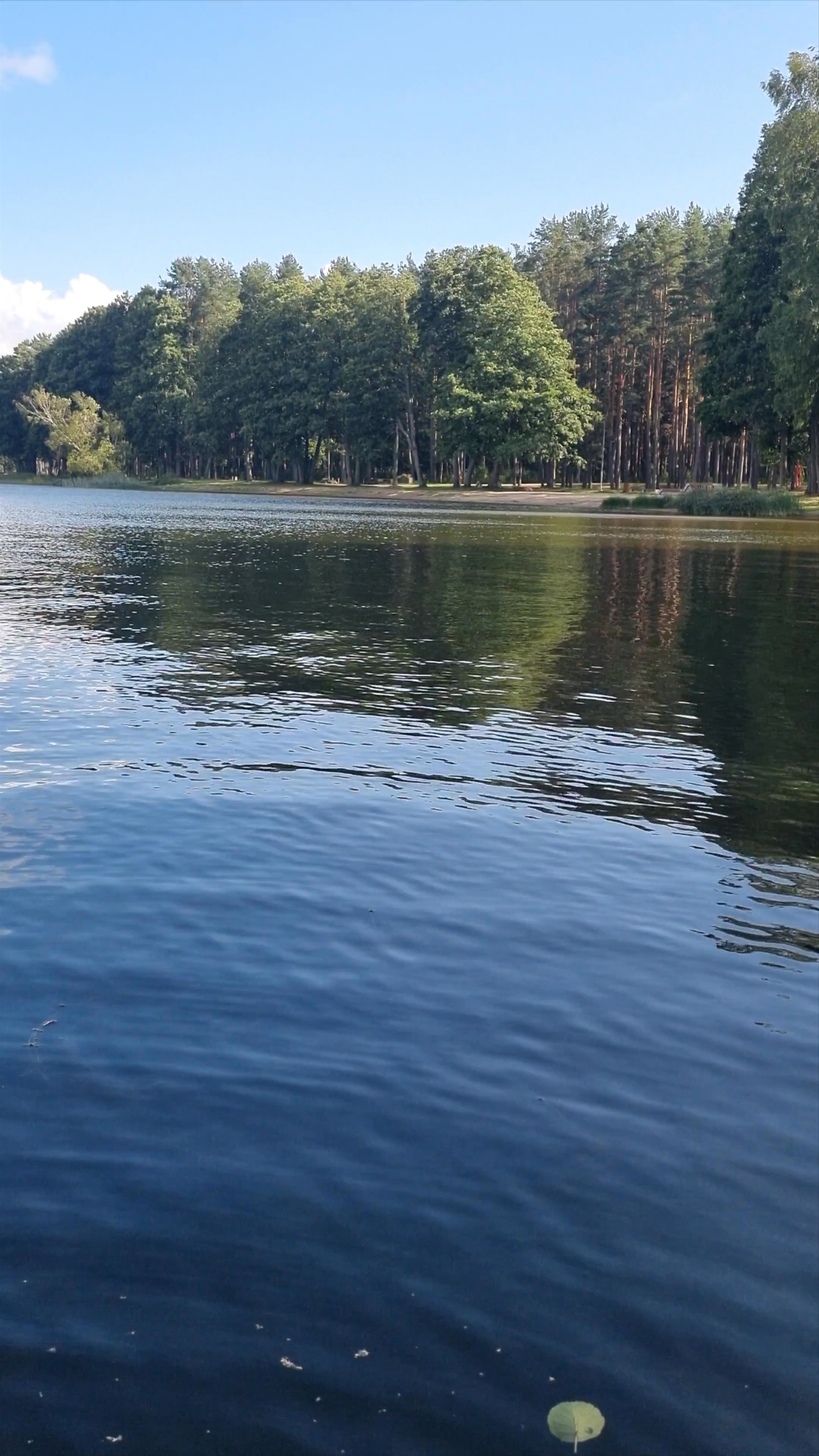 Serene Summer Escape at Lielā Stropu ezera Centrālā Pludmale, Daugavpils