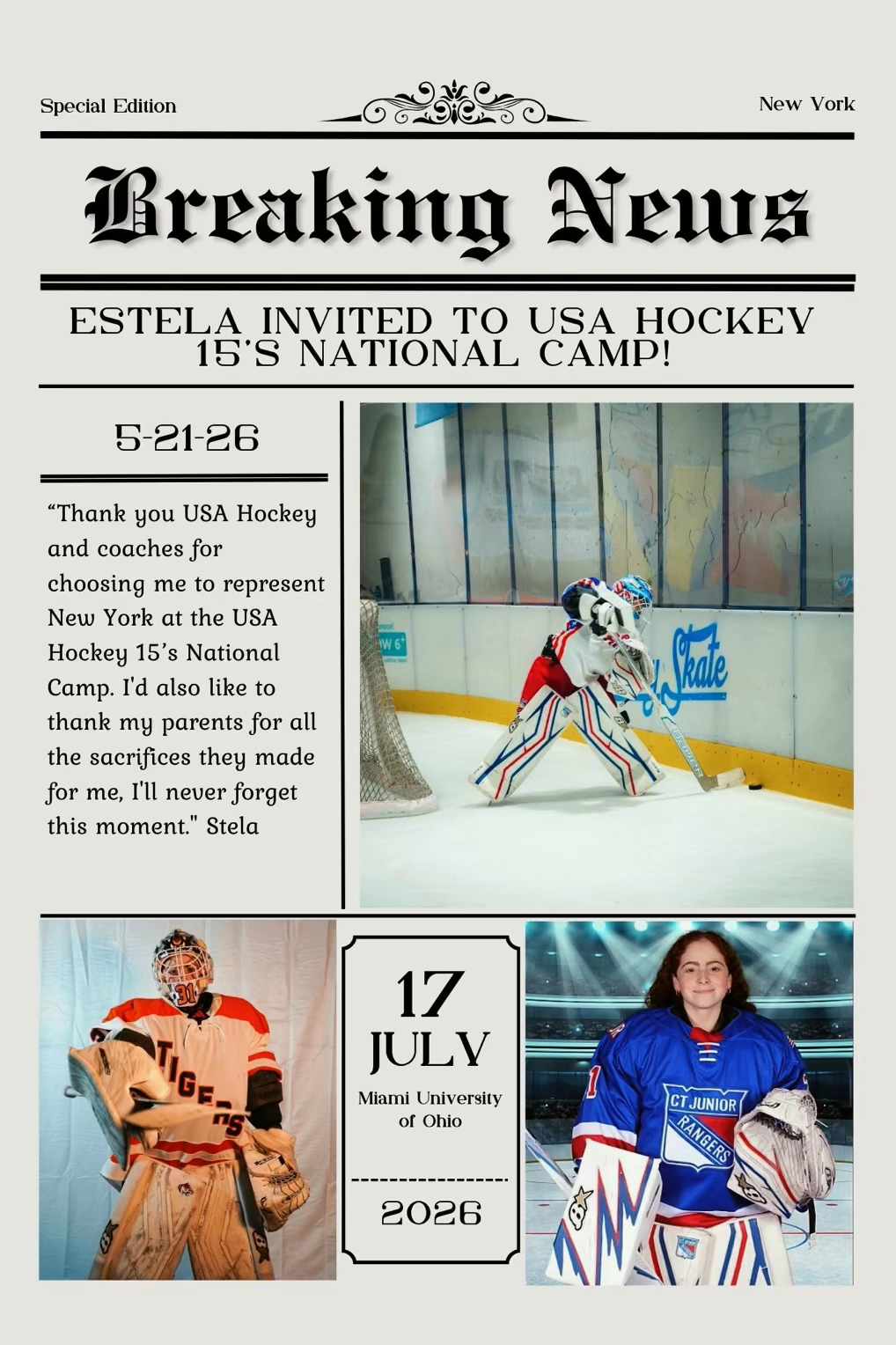Estela Vazquez: Highlights from NYS Districts tryouts